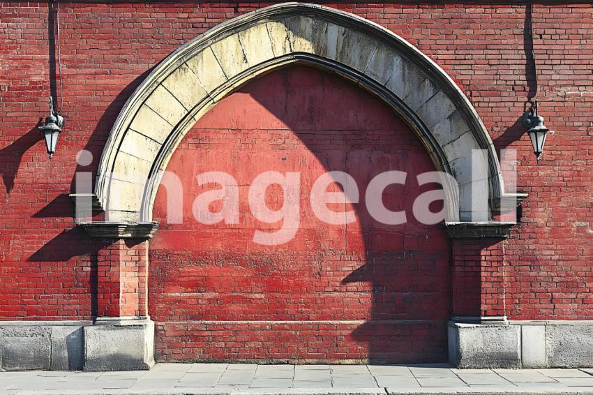 014 shadowed brick archway 45 backdrops bd25566