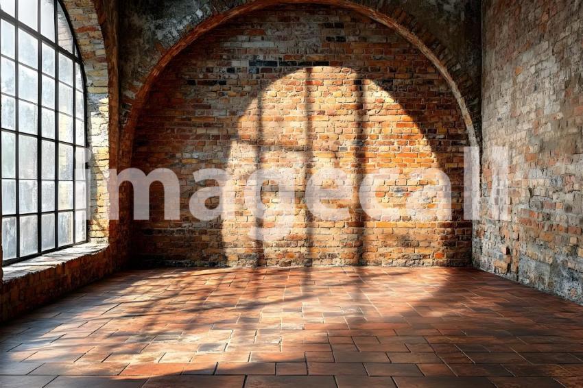 018 shadowed brick archway 45 backdrops bd25566