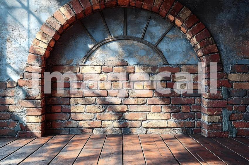003 shadowed brick archway 45 backdrops bd25566