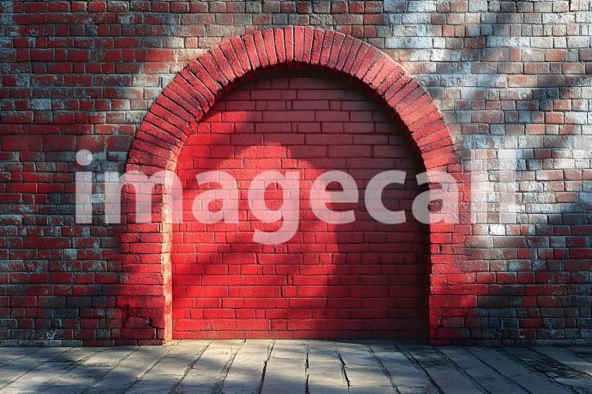 023 shadowed brick archway 45 backdrops bd25566