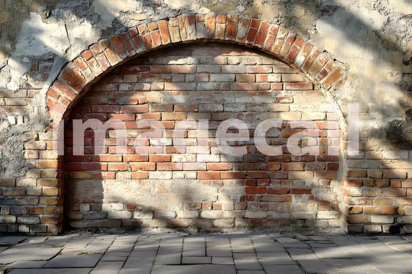 026 shadowed brick archway 45 backdrops bd25566