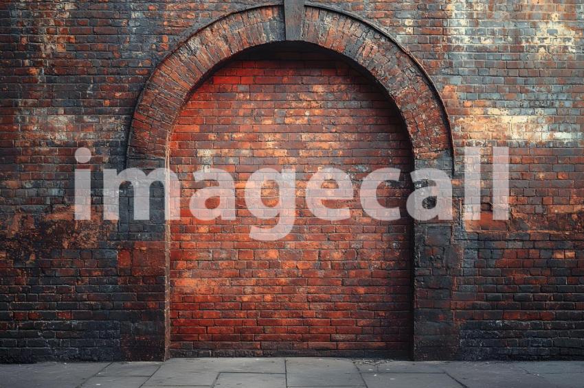 033 shadowed brick archway 45 backdrops bd25566