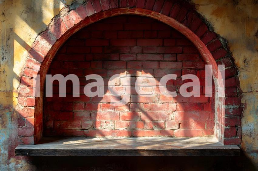 040 shadowed brick archway 45 backdrops bd25566