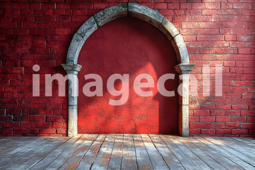 047 shadowed brick archway 45 backdrops bd25566