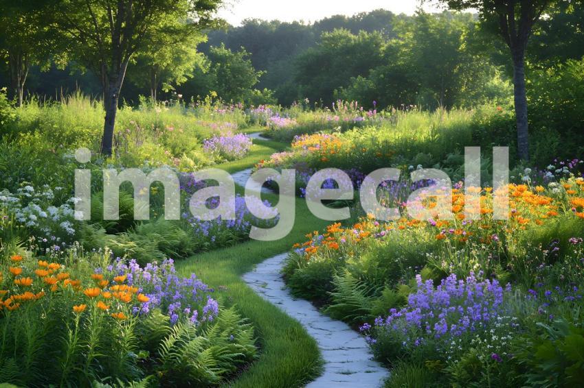 Clips12345 Botanical Bliss A lush green botanical garden with w 3b9375a7 fdb0 45c8 b727 a46b312af9c9 part3