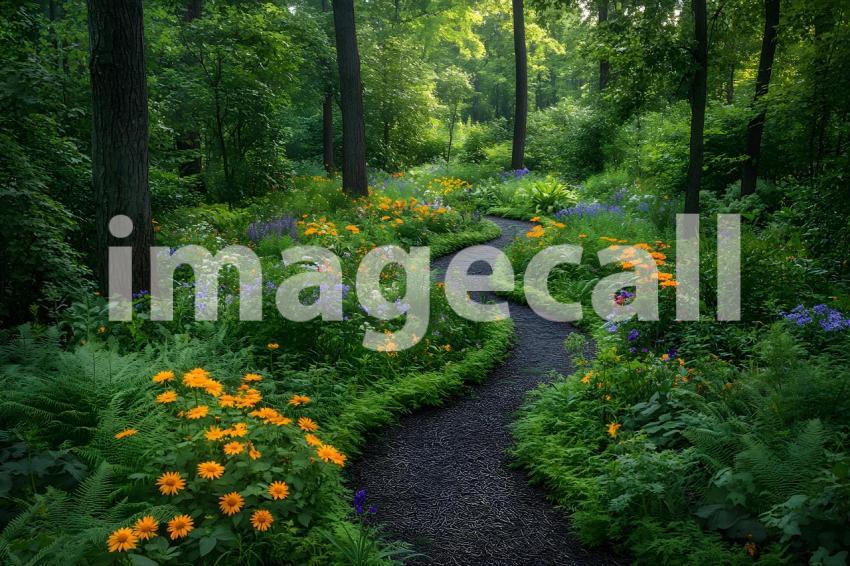 Clips12345 Botanical Bliss A lush green botanical garden with w 5de010f4 cd76 4383 ad46 75a6c632c5ba part1