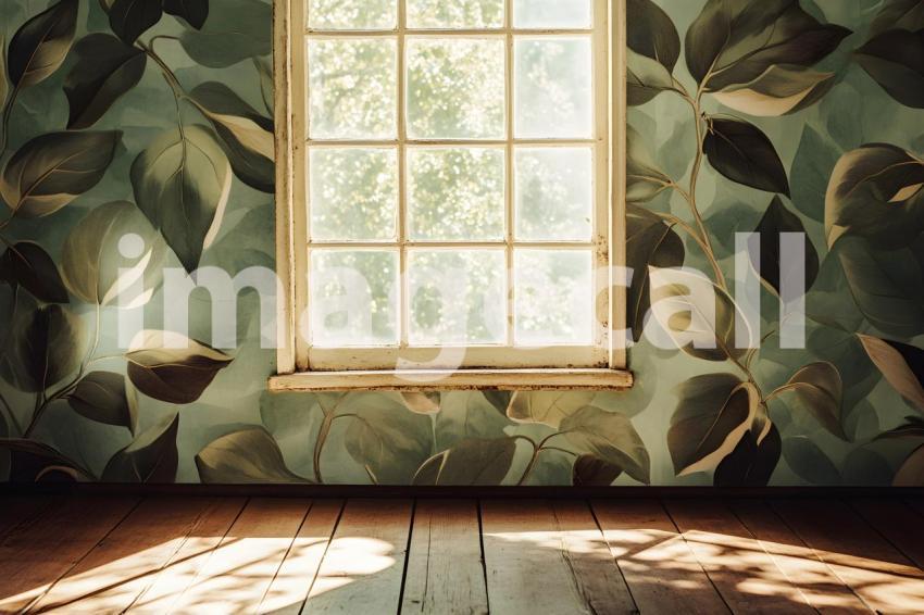 Clips12345 Botanical Wallpaper with Window View A vintage roo c7938262 2509 45a4 b822 aaecb8b48d7d 0