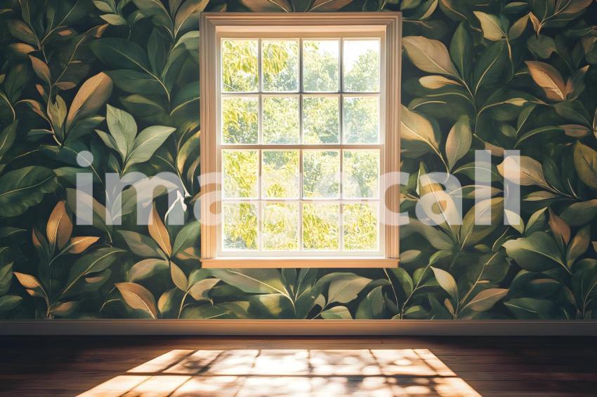 Clips12345 Botanical Wallpaper with Window View A vintage roo 97063b20 dbe6 4d25 a615 d807a6c66d0c 2