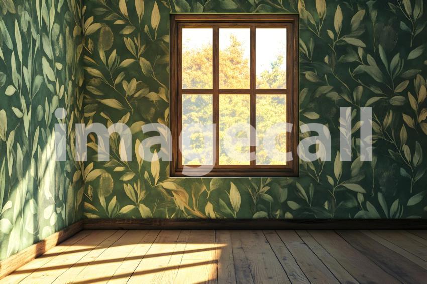 Clips12345 Botanical Wallpaper with Window View A vintage roo b49aed2c 72aa 4f6a aca8 edc88741db7b 0
