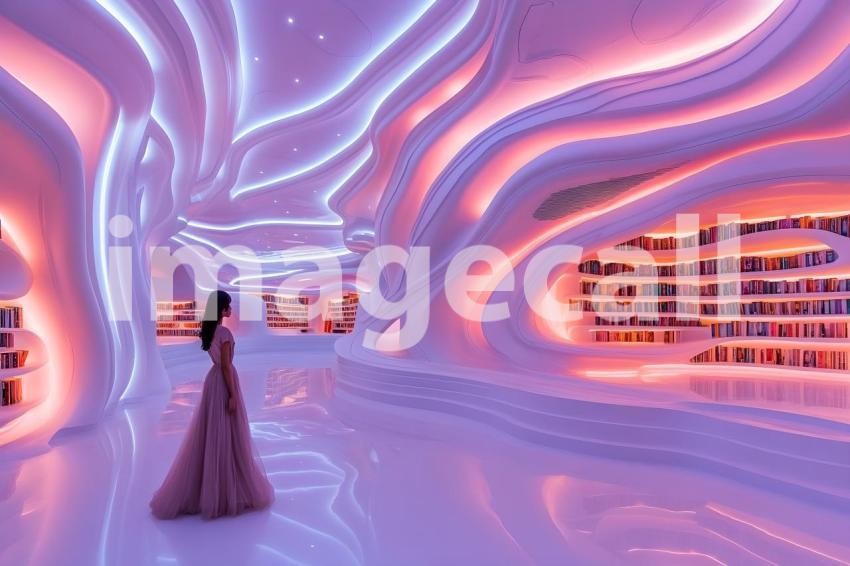 U3644368625 Library of Light and Shadows A futuristic library 7abeba30 f4ac 4d3e a922 96f21bf0c788 0