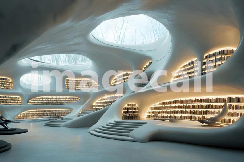 U3644368625 Library of Light and Shadows A futuristic library 790edc4a 915e 4285 bcc1 dce5827195bd 1