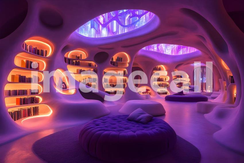 U3644368625 Library of Light and Shadows A futuristic library 5e15062e 17fd 48a9 bd02 44f608b6045d 2