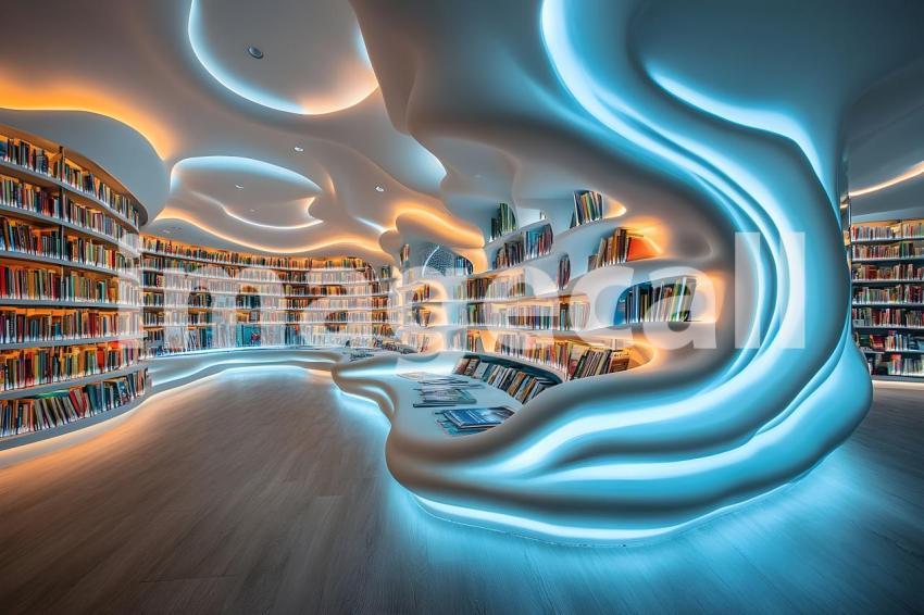 U3644368625 Library of Light and Shadows A futuristic library 26a4d212 efa2 4951 8c0d f91de58425e8 1