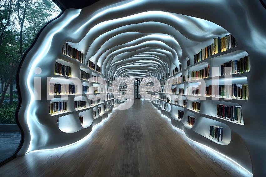U3644368625 Library of Light and Shadows A futuristic library e6a0cf5d 830d 495f b5e3 552975d2f09d 3