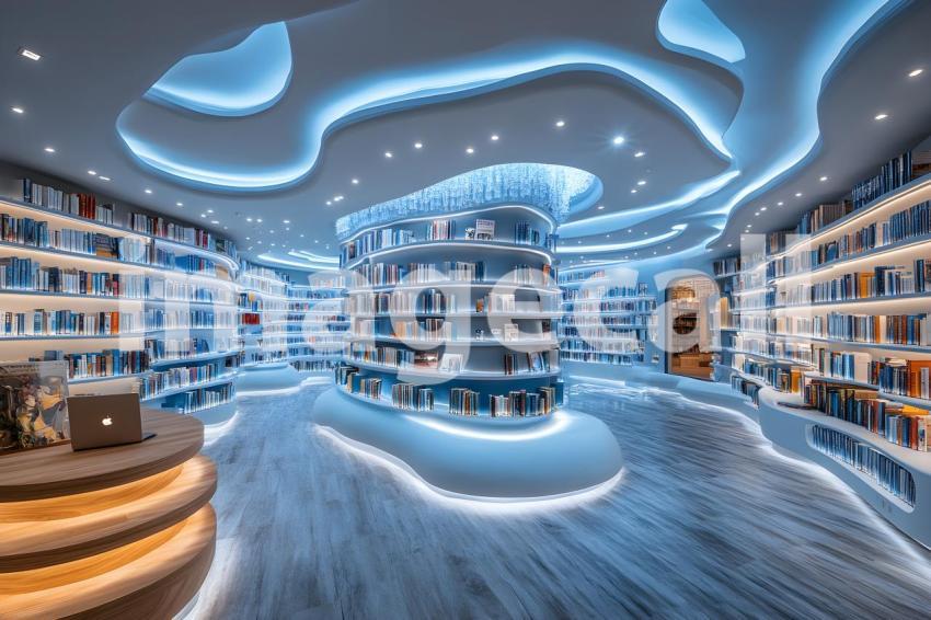 U3644368625 Library of Light and Shadows A futuristic library cb9655ad 6c4a 4638 83e2 a1984bc08112 3