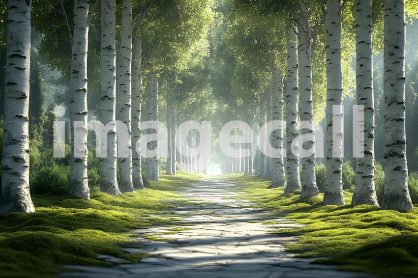 U3644368625 Modern Forest Retreat A serene forest backdrop wi ffa7d410 929a 449c 8583 7e26834e6d05 2