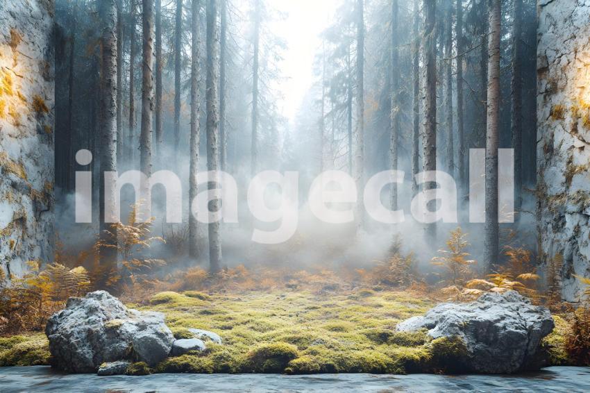 U3644368625 Modern Forest Retreat A serene forest backdrop wi d54ce786 33c9 454e 9826 04b2cc067dcd 0