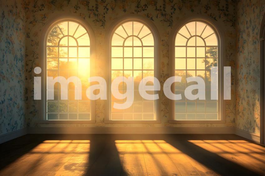 Clips12345 Vintage Room with Golden Hour Glow A serene vintag 6ca21d5d 9b08 4df9 a22d 70231a538348 3