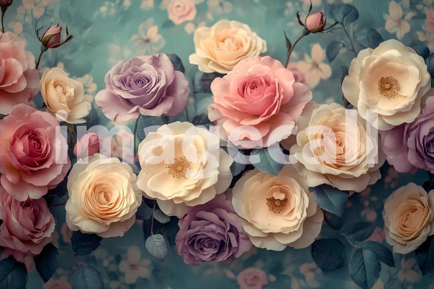 U3644368625 Vintage Rose Bouquet An antique style bouquet of  c1645a2b 37b6 4082 8119 af2151a255fc 1