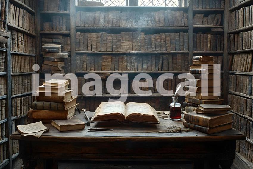 Clips12345 Rustic Library Desk A vintage wooden desk with sca a77e06fc c566 4224 8820 2872d0a7c0f8 3