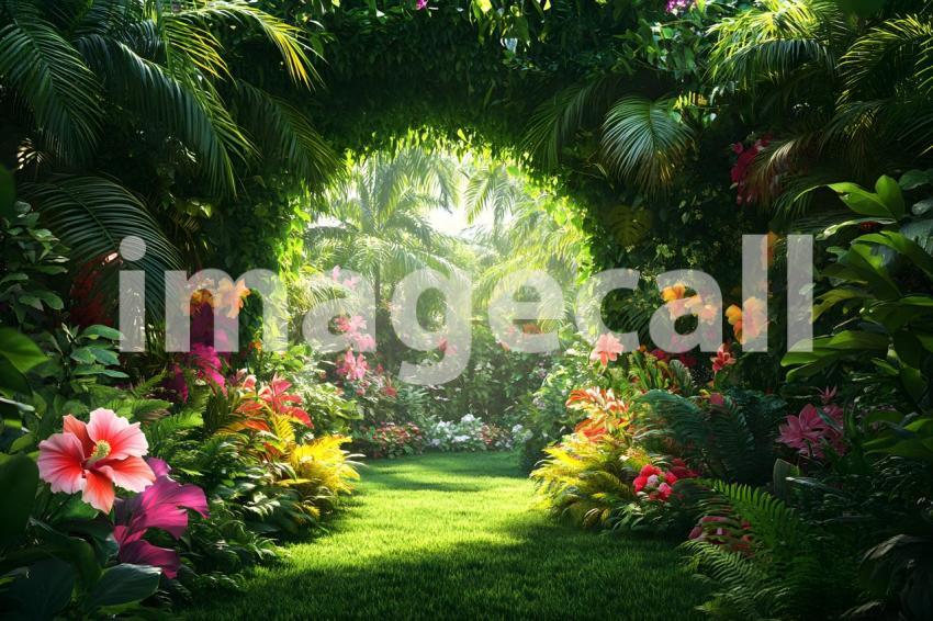 Abc1323 Secret Garden with Tropical Vines A vibrant tropical  ff45c4fa e523 4a24 bcc4 c9520e7c952e 1