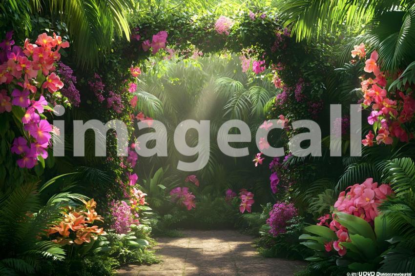 Abc1323 Secret Garden with Tropical Vines A vibrant tropical  547c5137 c45a 4bd9 b03d df70289af6c7 3