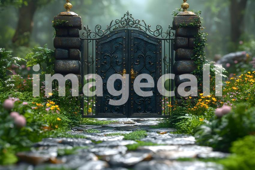 Clips12345 story fairy garden gate backdrop an ornate iron gate 2ffa3299 4b96 419a 9293 8891da3387da part1
