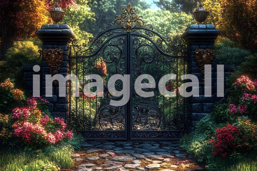 Clips12345 story fairy garden gate backdrop an ornate iron gate 8c7f7e30 7802 4a31 935b f53d3cda6910 part2