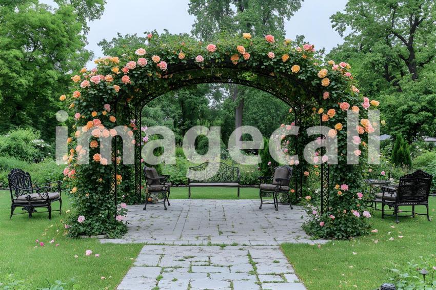 Clips12345 French Botanical Garden A charming rose arbor with c b663de23 248e 40a5 918d fcd7a1da676c part3