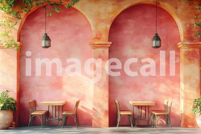 U3644368625 pink terracota middleeastern coffee shop backdrop 1275cb43 7fd5 4ea6 8118 d2b3792809dd 1