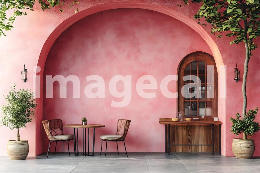 U3644368625 pink terracota middleeastern coffee shop backdrop e0eb2894 53e3 4b24 bebe 6442dda00e61 3
