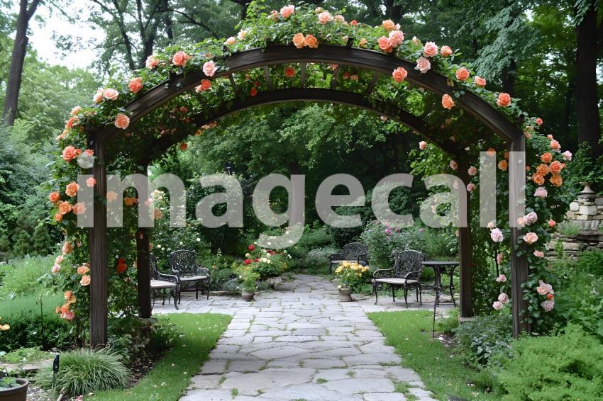 Clips12345 French Botanical Garden A charming rose arbor with c 0588d1d0 ed03 4f2e b5c5 66928ad4c86d part3