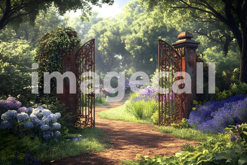 Abc1323 Secret Garden with Antique Gate A secret garden enclo e3e8bc38 54a2 4a5a 9fa4 f143167f4068 0