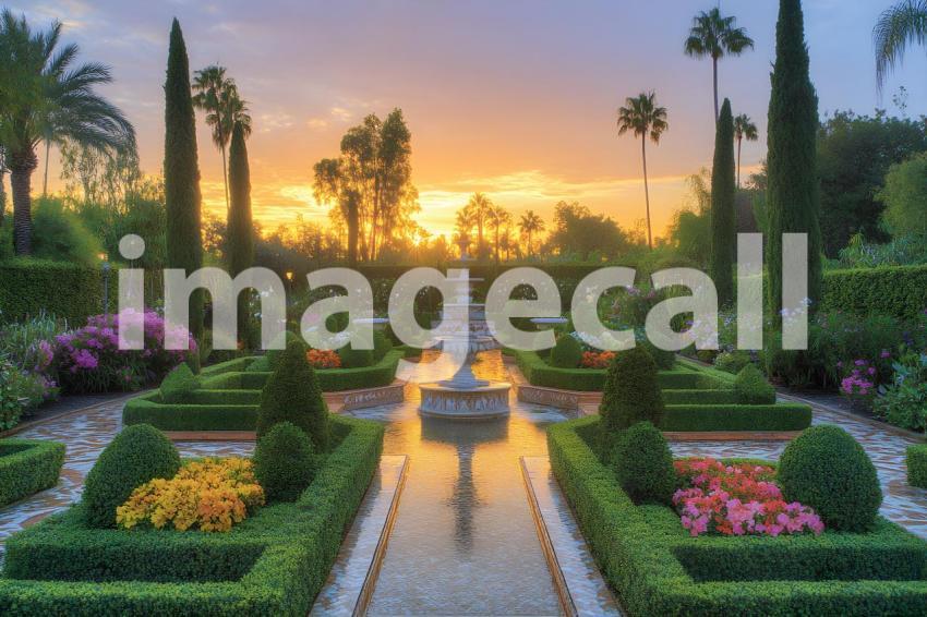 Clips12345 An elegant Baroque garden with neatly arranged topia 2b37f11c 7c1a 43ef bca1 85c189c9514a part4