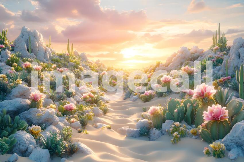 U3644368625 Botanical Desert Oasis A serene desert scene with 3beb2f52 0188 4715 b368 808f297437e3 0