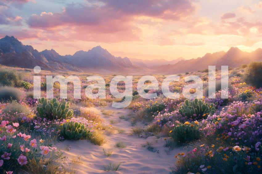 U3644368625 Botanical Desert Oasis A serene desert scene with 4e113f4e acc9 4ffc aa2f 923f8ef23417 3