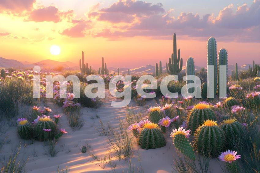 U3644368625 Botanical Desert Oasis A serene desert scene with b87905a7 3e9e 468d 948a 45261474339e 2