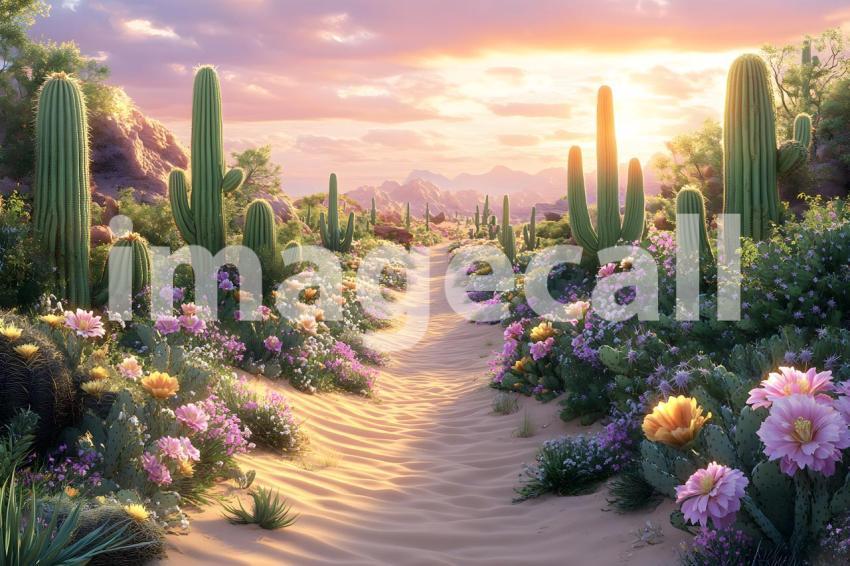U3644368625 Botanical Desert Oasis A serene desert scene with 3beb2f52 0188 4715 b368 808f297437e3 1