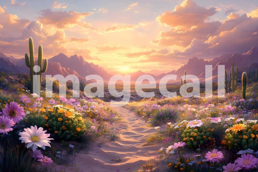 U3644368625 Botanical Desert Oasis A serene desert scene with d7018b58 0f83 4df7 beb6 9c105a1b3950 0