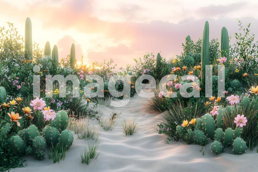 U3644368625 Botanical Desert Oasis A serene desert scene with ab7b407e ec9d 4a12 9e79 7ba70edc1c5e 2