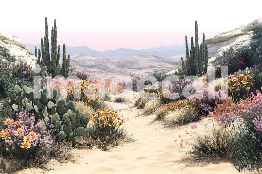 U3644368625 Botanical Desert Oasis A serene desert scene with 3e8d8015 3ca3 4b09 be58 5288158f18b8 1