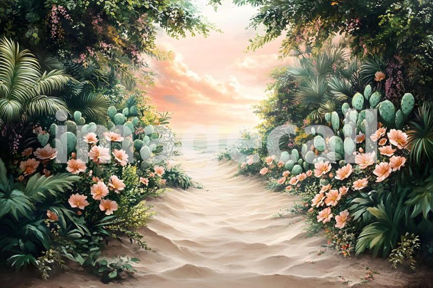 U3644368625 Botanical Desert Oasis A serene desert scene with b87905a7 3e9e 468d 948a 45261474339e 0