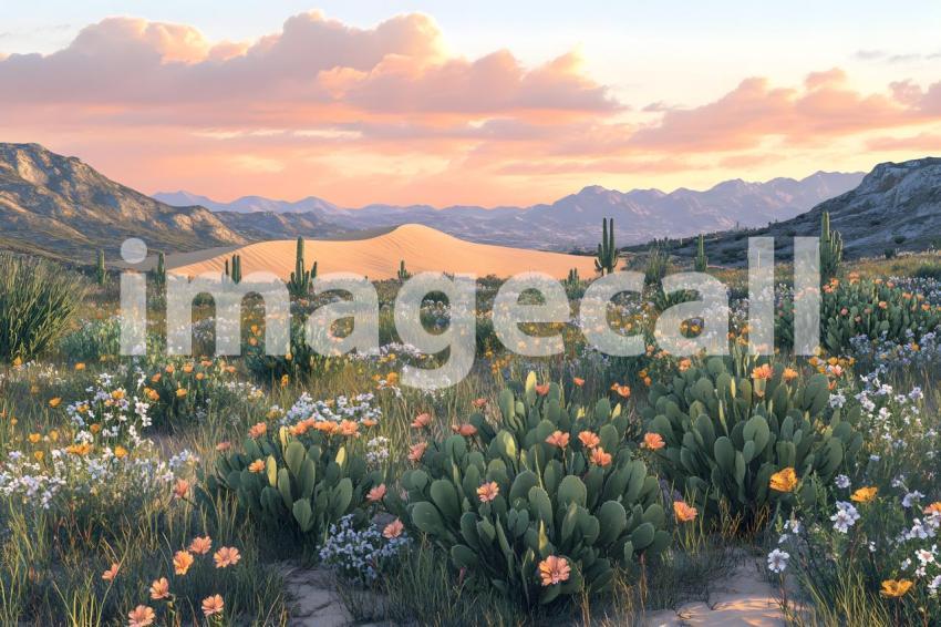 U3644368625 Botanical Desert Oasis A serene desert scene with ac4e329d f775 4246 962e 7eb7516b8276 1