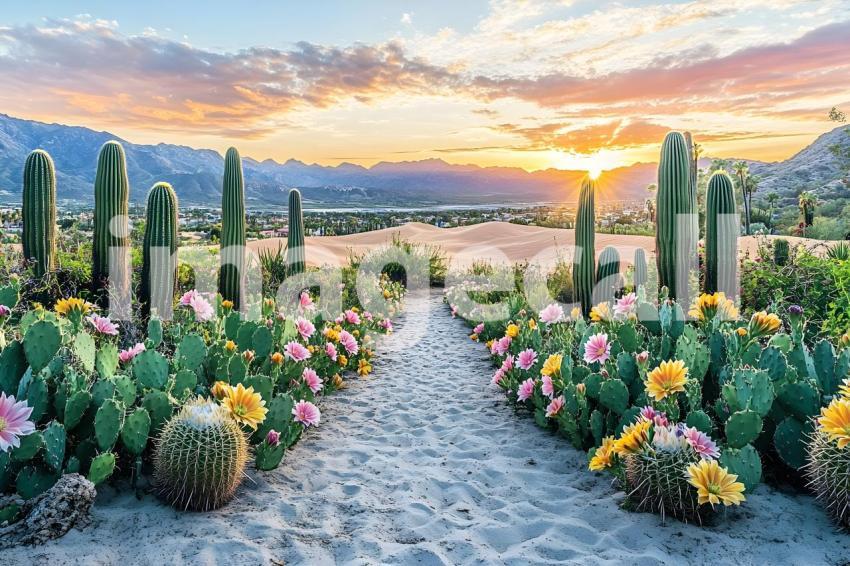 U3644368625 Botanical Desert Oasis A serene desert scene with 5fadf915 e04c 4f5b a4fb 48d5e7a26c96 0