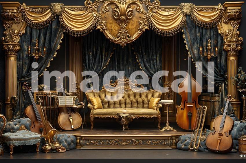 Clips12345 Baroque Gold Music Room A backdrop showcasing a Baro 2e24e198 52da 4076 b441 6a475099d7b0 part3