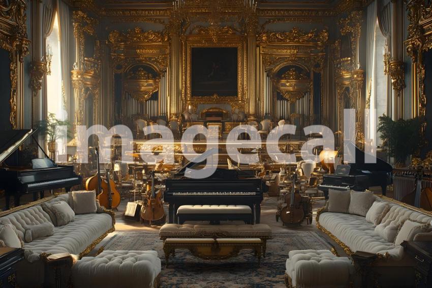 Clips12345 Baroque Gold Music Room A backdrop showcasing a Baro 62bd1d16 6e5f 4633 88bd 60c8c63057a9 part4