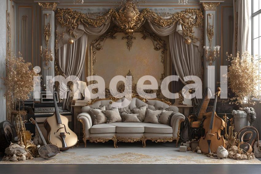 Clips12345 Baroque Gold Music Room A backdrop showcasing a Baro 84afbe3b 91ff 49a2 b038 b523000227fc part2