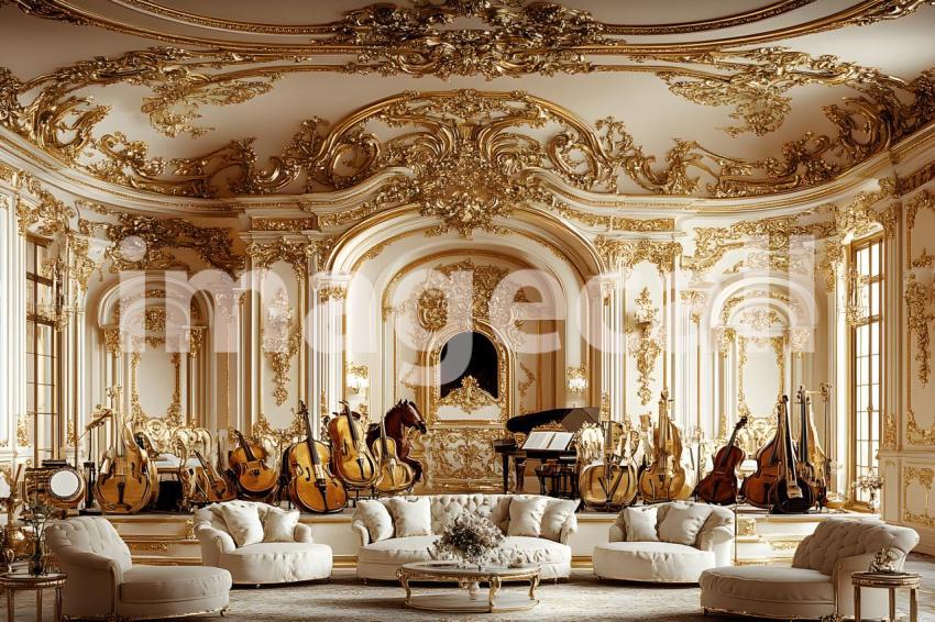 Clips12345 Baroque Gold Music Room A backdrop showcasing a Baro 456d05b4 7d29 4320 9afe 924af3e1f836 part3
