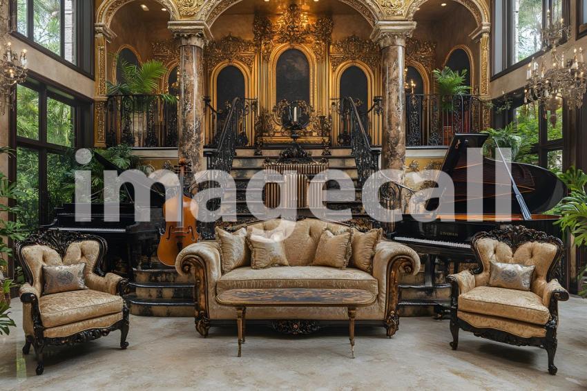 Clips12345 Baroque Gold Music Room A backdrop showcasing a Baro 456d05b4 7d29 4320 9afe 924af3e1f836 part4