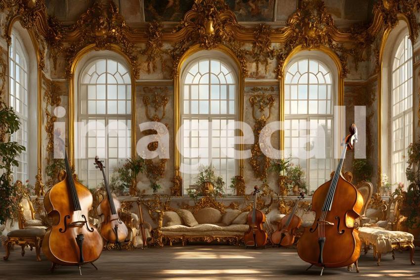 Clips12345 Baroque Gold Music Room A backdrop showcasing a Baro 19242f0b eccb 4768 afe7 f1ad3cc129c0 part2